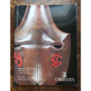 Christies Auction Catalog 20th Century Decorative Arts Sale Book June 1995